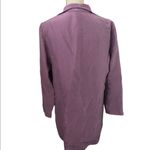Eileen Fisher  lilac 100% brushed silk size medium long line blazer. Photo 2