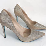 Marc Defang Gold Glitter Stiletto Heel Pumps Size 9.5 Photo 0