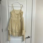 Altar'd State Altar’d State Butter Yellow Tiered Sundress Photo 1