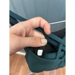 Lululemon  Strappy Back Sports Bra Teal Green Athletic‎ Workout Top Size 4 Photo 3