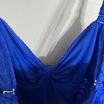 Catalina  Tankini Top Crochet Look Elephant Center Detail Dark Blue Size 2XL Photo 9