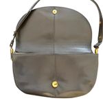 NWT Vintage Rodo Gray Leather Accordion Shoulder Bag Photo 3