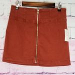Free People  WE THE FREE PRIMROSE DENIM ZIPPER FRONT SKIRT 30 NWT Photo 0