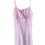 H&M  Divided Women's Pink Gingham Babydoll Milkmaid Mini Dress Sz XXS Cottagecore Photo 0