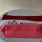 Clinique x Kate Spade: NWOT Red & Pink Cosmetic Bag Photo 8