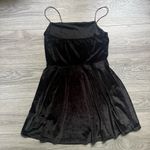 Urban Outfitters  Little Black Velvet Spaghetti Strap Mini Dress Size M Photo 1