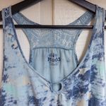 Mudd Sky Blue Tie-Dye Tank Top Photo 1