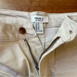 Forever 21  Light Tan / Cream Jean Shorts with Cuffed Hems and a Relaxed Fit EUC Photo 2