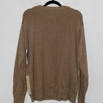 Oscar de la Renta Plaid Sweater XL Brown Photo 3