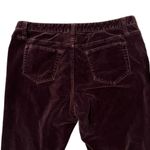Sundance Burgundy Red Wine Velvet Mid Rise Slim Straight Leg Jeans, Sz 10 Photo 11