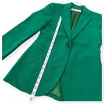 ZARA WOMEN NEW TUXEDO FORMAL BLAZER EMERALD GREEN XS $129 Photo 6