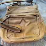 B. Makowsky Soft Pebbled Leather Tan Beige Crossbody/Shoulder Bag Photo 8
