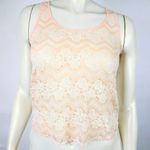 Chloe K  See Through Lace Front Sleeveless Blouse Photo 1