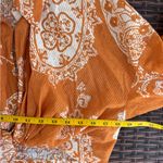 ZARA  Orange Paisley Mini Skirt Set Photo 8