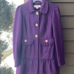 Hydraulic  coat, purple with cutesy details, Medium Photo 0