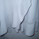 Aritzia Sunday Best Pale Gray New Ruffle Wrap Mini Dress Size 6 Photo 4