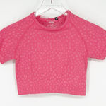 AYBL Cropped Short Sleeve Top S Pink Photo 0