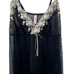 Cacique Lane Bryant Sexy Lingerie Mesh Top White Gold Floral Lace Sz 18/20 Photo 0