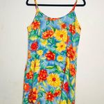 Vintage bright floral summer mini slip dress Size M Photo 7