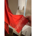 Women's Ultra Softs Burnt Orange & White Embroidered Open Front Cardigan 3X Photo 2