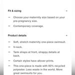 Gap  Maternity Black Swimsuit Photo 4