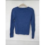 Lilly Pulitzer VTG  Cable Knit Y2K Sweater Women Medium Blue Preppy Retro 1980s Photo 1
