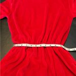 Vintage L.L. Bean Red Velour Long Sleeve Midi Dress Small Petite Size undefined Photo 8