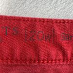 Talbots  Plus 20W Jeans Flawless Scallop Hem Denim Slim Ankle Red Curvy Fit Photo 9