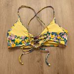 Relleciga Yellow Bikini Multicolored Floral High Waisted Bottoms Small Photo 3