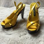 Yellow Slingback Heels by Shes Collection Size 5.5 Photo 4