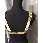 Kona Sol  Small Tropical Bikini Top Tie Front Pink Womens Photo 1