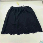 Sophie Max  Black Cotton Skirt NWT Size Medium Photo 0