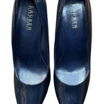 Ralph Lauren Lauren  Shoes Womens Size 8 Blue Patent Wedge Dress Pumps Heels Photo 0