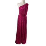 Anthropologie Zunilda Gutierrez Sequin Jumpsuit Pink Wide Leg Special Occassion Photo 1