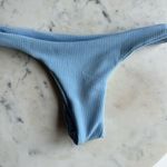 SheIn Light Blue Textured Bikini Set Size Small Photo 9