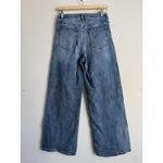 Quince Jeans Womens 28 Stretch High Rise Wide Leg Baggy Jeans Blue Denim Organic Photo 1
