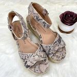 Chinese Laundry NEW Zala Espadrille Snake Print Wedge Platform Sandals Sz 7 Photo 0