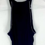 Tres Bien Ribbed Cropped Halter Tank Black M Photo 1