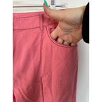 Kate Spade  High Rise Wide Leg Pink Pants Contrast Stitch Trousers Size 12 Photo 3