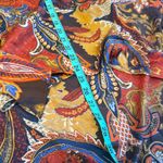 Chico's  Paisley Asymmetrical Lace Up Blouse Top Sz XL Multicolor Bohemian Hippie Photo 7