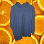 Jones New York ‎ Blue Drawstring Cowl Neck Sweater Size XL Photo 4