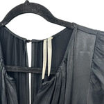 Anthropologie  The Somerset Jumpsuit Black‎ Satin Wide Leg Short Sleeve Black XS Photo 7