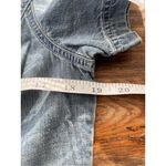 Eddie Bauer 90s VTG  Women Embroidered Floral‎ Denim Button Down Dress Blue Photo 4