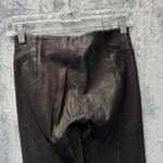 Theory EUC  Miana L Danish Black Stretch Leather Lambskin Leggings Skinny Pants 4 Photo 4