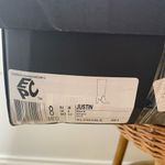 Kenneth Cole NEW  Justin Leather Heeled Boots Black Leather With Box NWT 8 $239 Photo 2