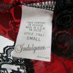 Indulgence 1990s Vintage Red Lace Lingerie Bodysuit Small Boudoir Sexy Goth Photo 3