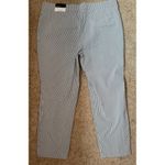 Liz Claiborne Career Slim Leg Pants Black White Stripe Size 18 Photo 1
