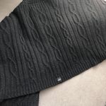 Alo Yoga Cable Knit Shawl Black One Size Photo 13