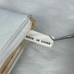 Source Unknown VTG 70s 80s White Leather Makeup Bag Travel Purse Coin Pouch Cosmetic Case NWOT Photo 14