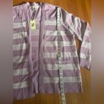 Max Studio Lilac & White Striped Cardigan, Size XL, NWT Photo 2